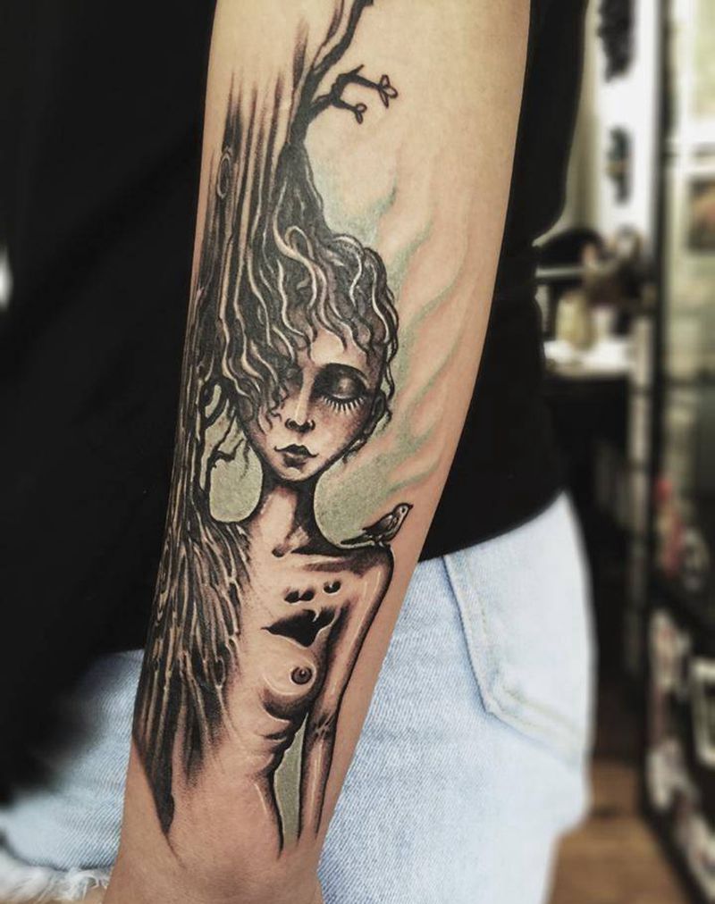 插画小人儿纹身图片