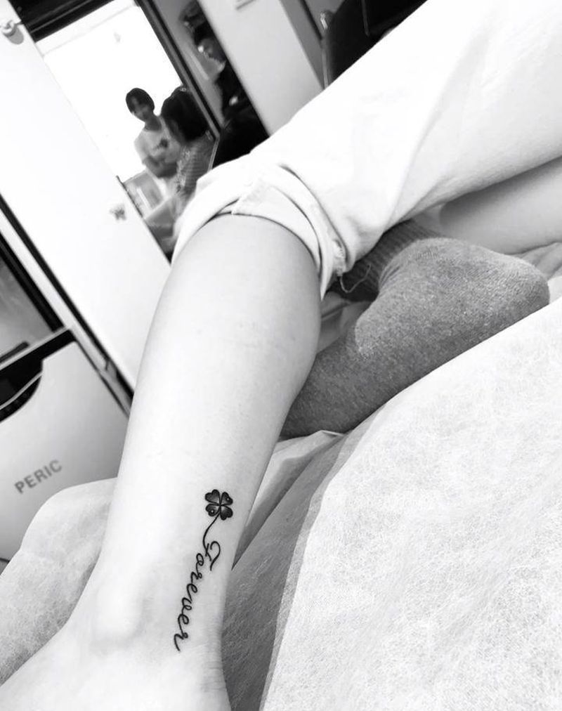 幸运草纹身图片