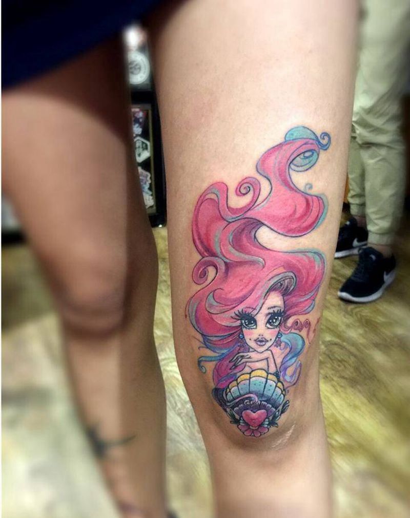 美人鱼纹身图片