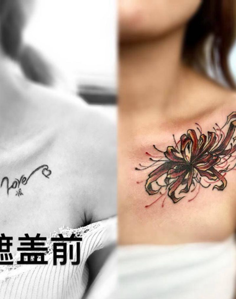 彼岸花纹身图片