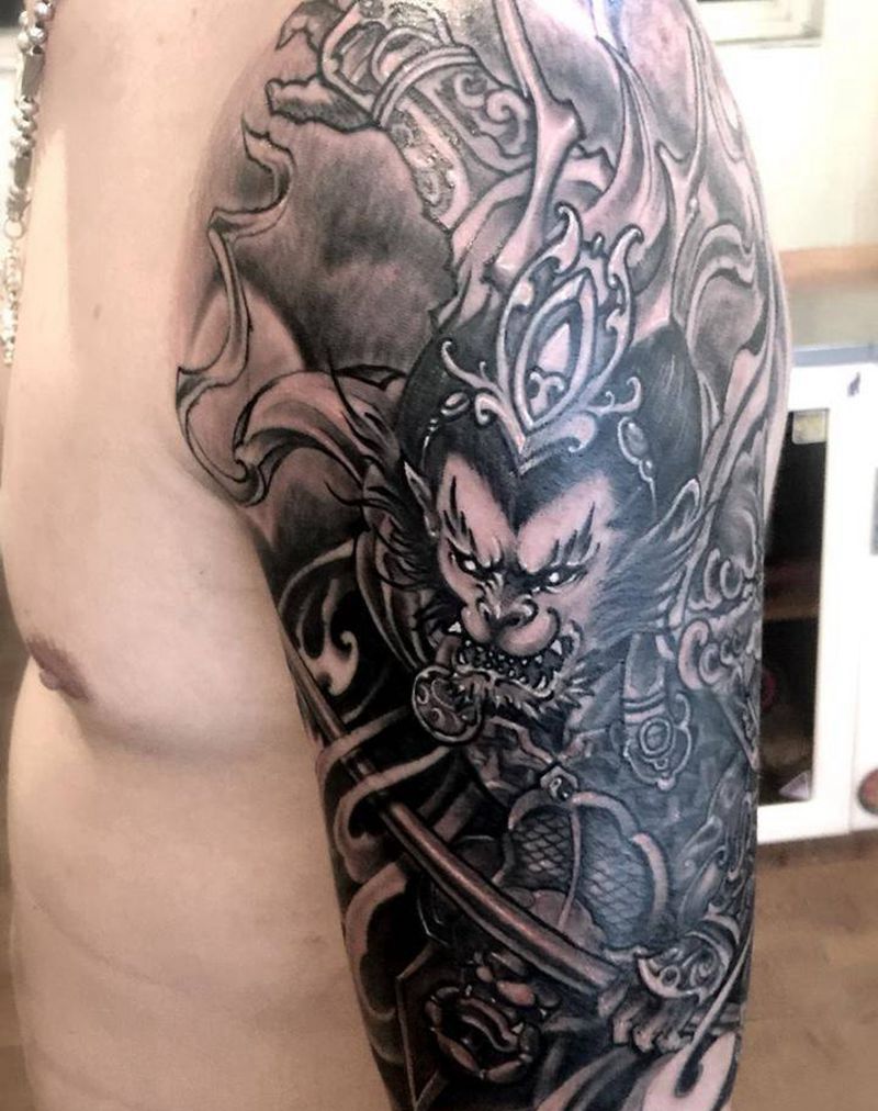 美猴王纹身图片