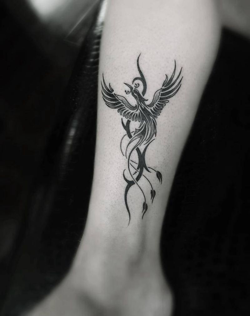 凤凰图腾纹身图片