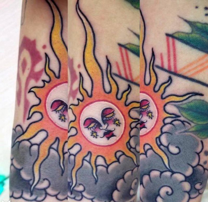 太阳纹身图片