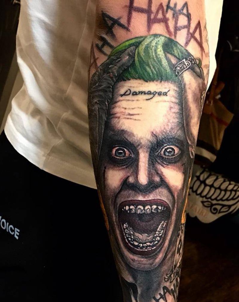 杰瑞德·莱托版小丑纹身图片