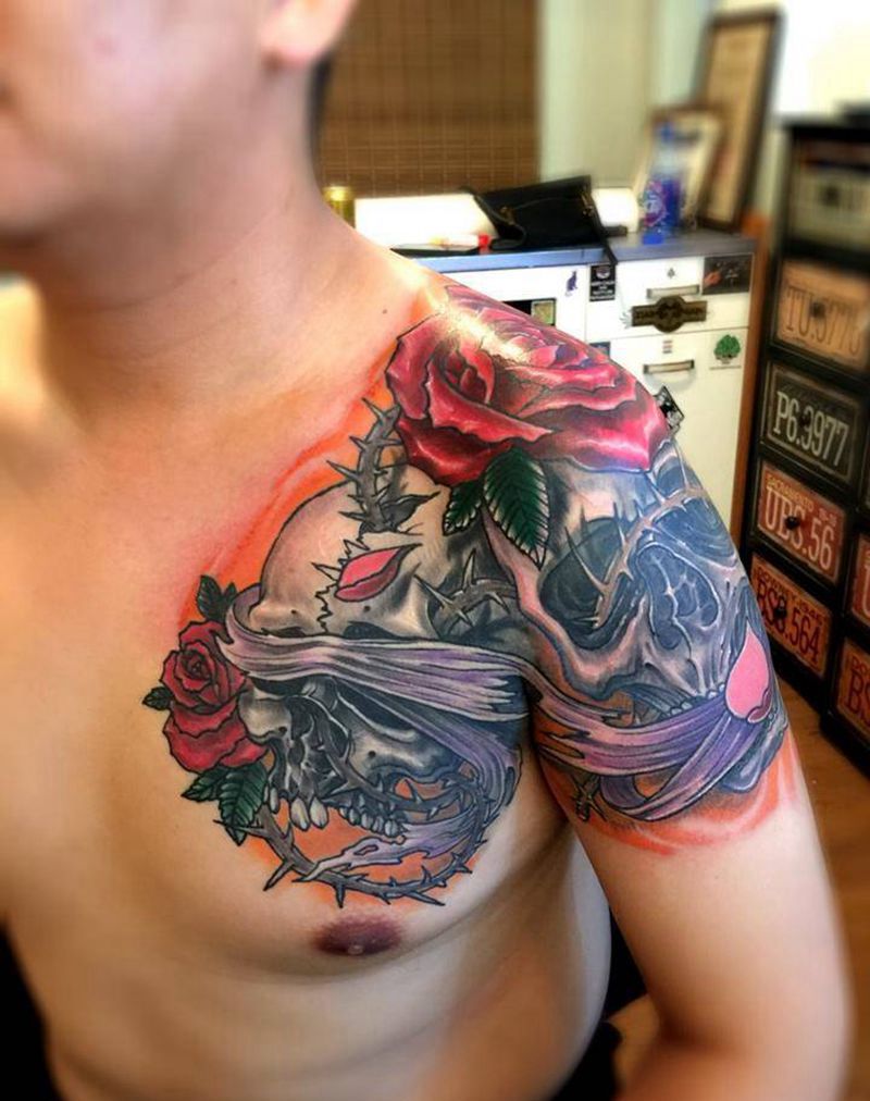 不看、不说、不听纹身图片