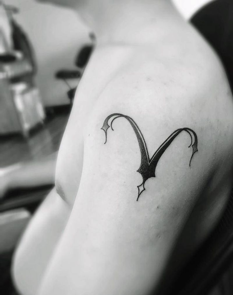 白羊座纹身图片