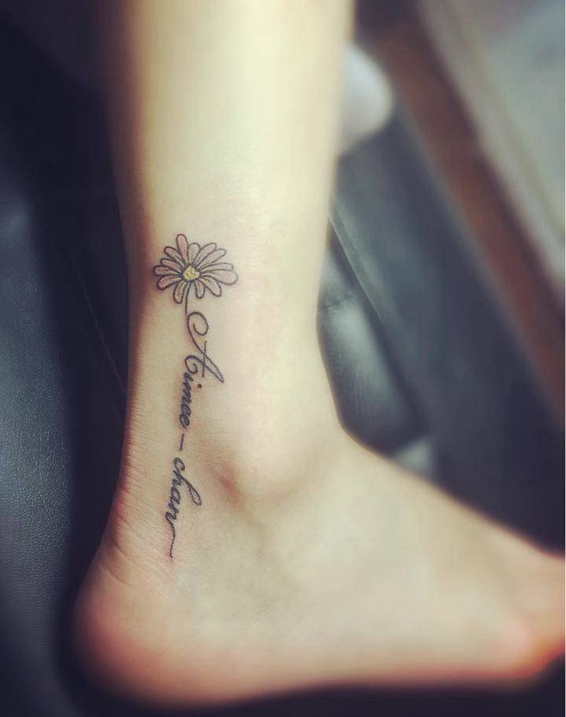 小雏菊纹身图片