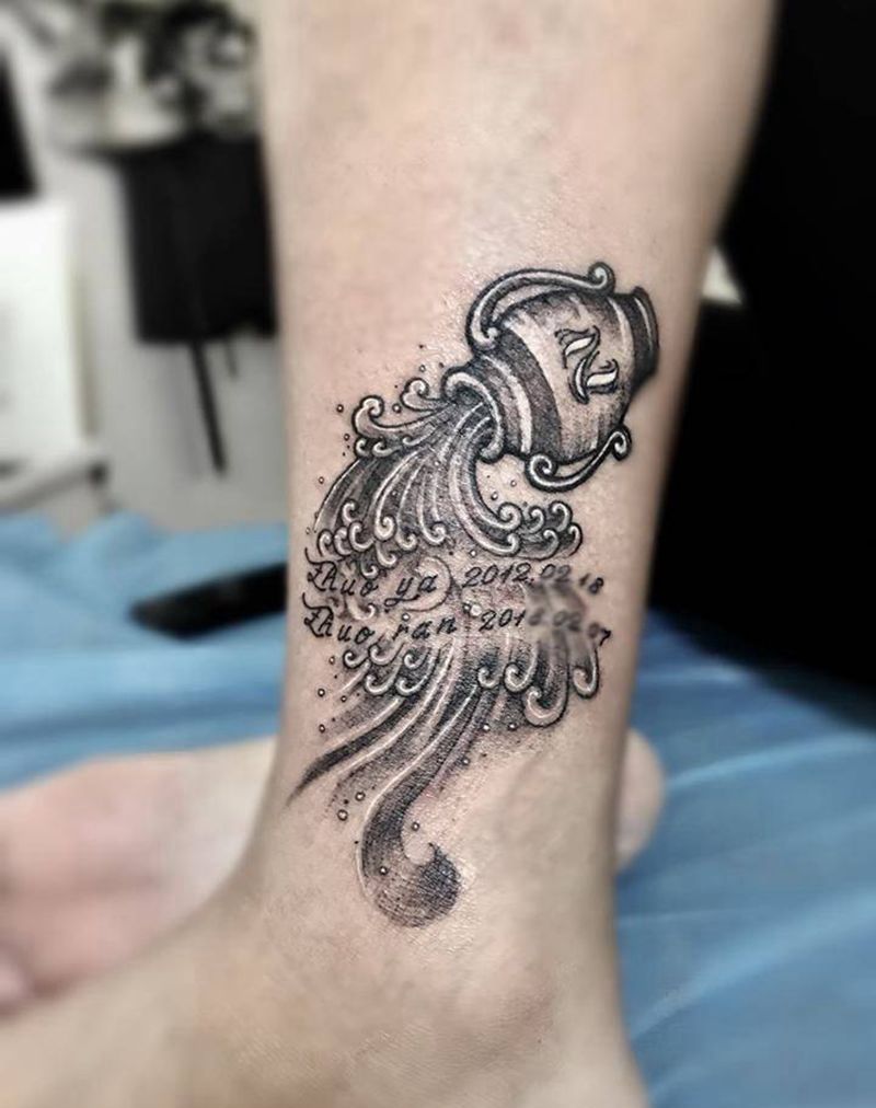 水瓶座纹身图片