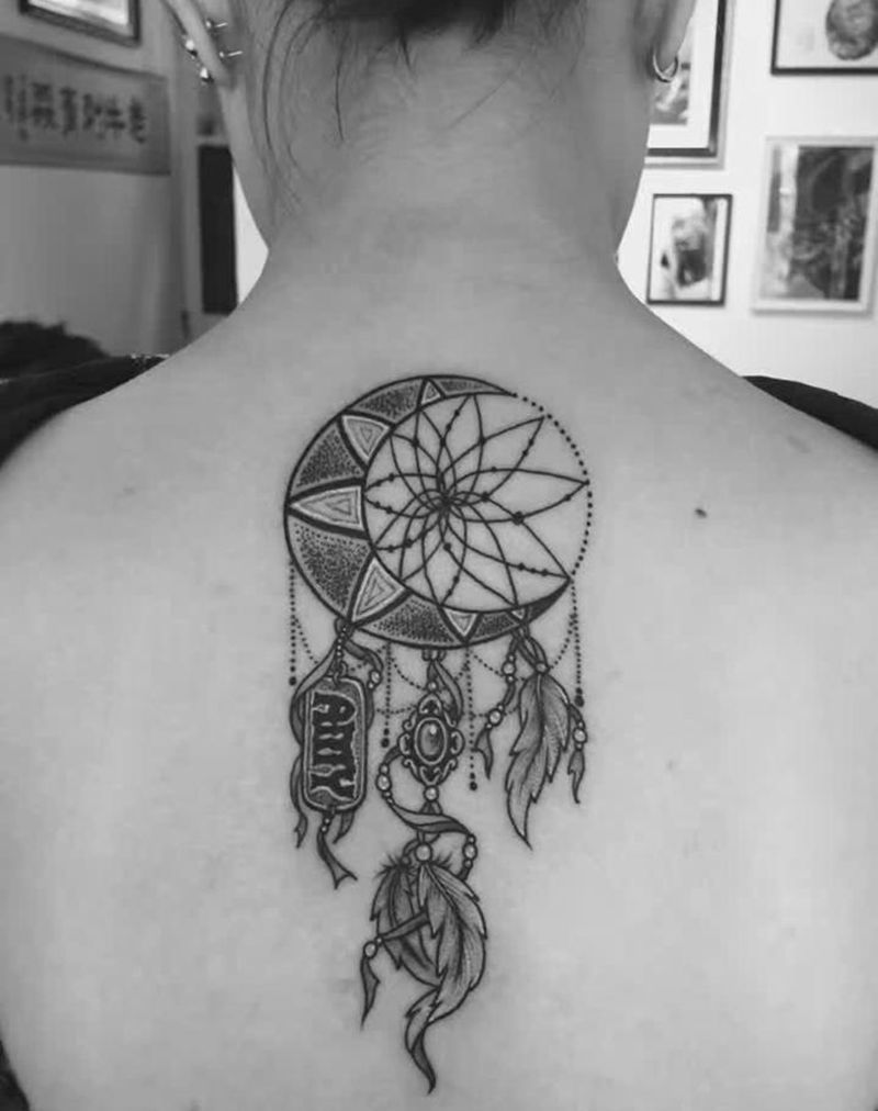 捕梦网纹身图片