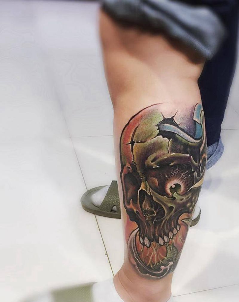 骷髅纹身图片