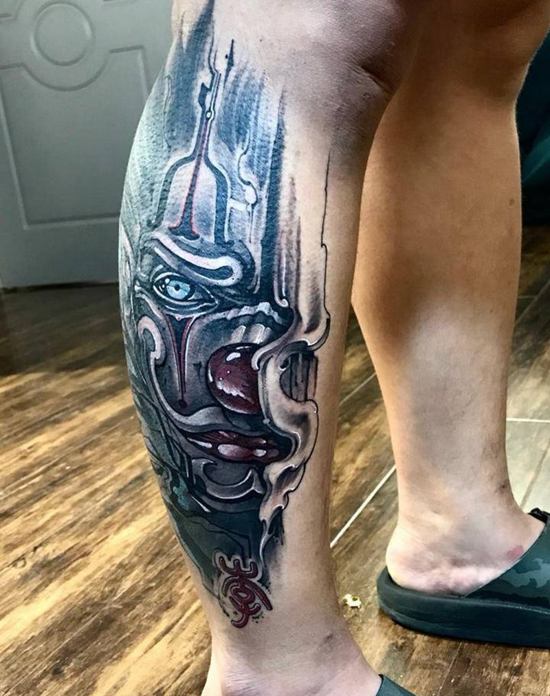 小丑-男纹身图片