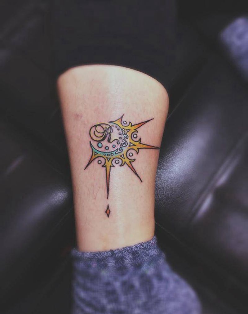 太阳图腾纹身图片