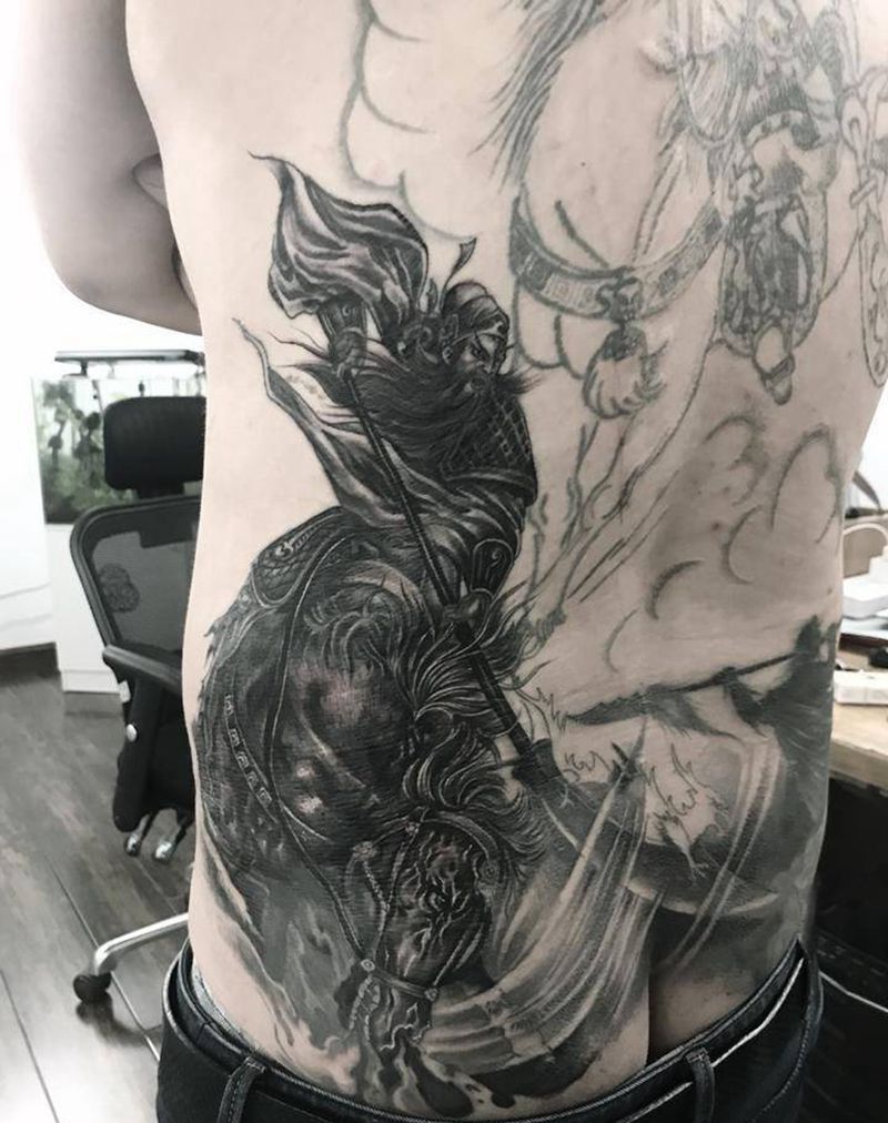 关公盖关公纹身图片