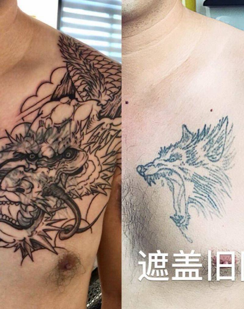 过肩龙……纹身图片