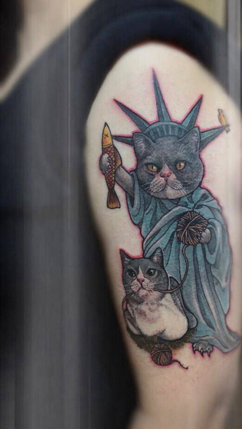 胖吉与奶盖纹身图片