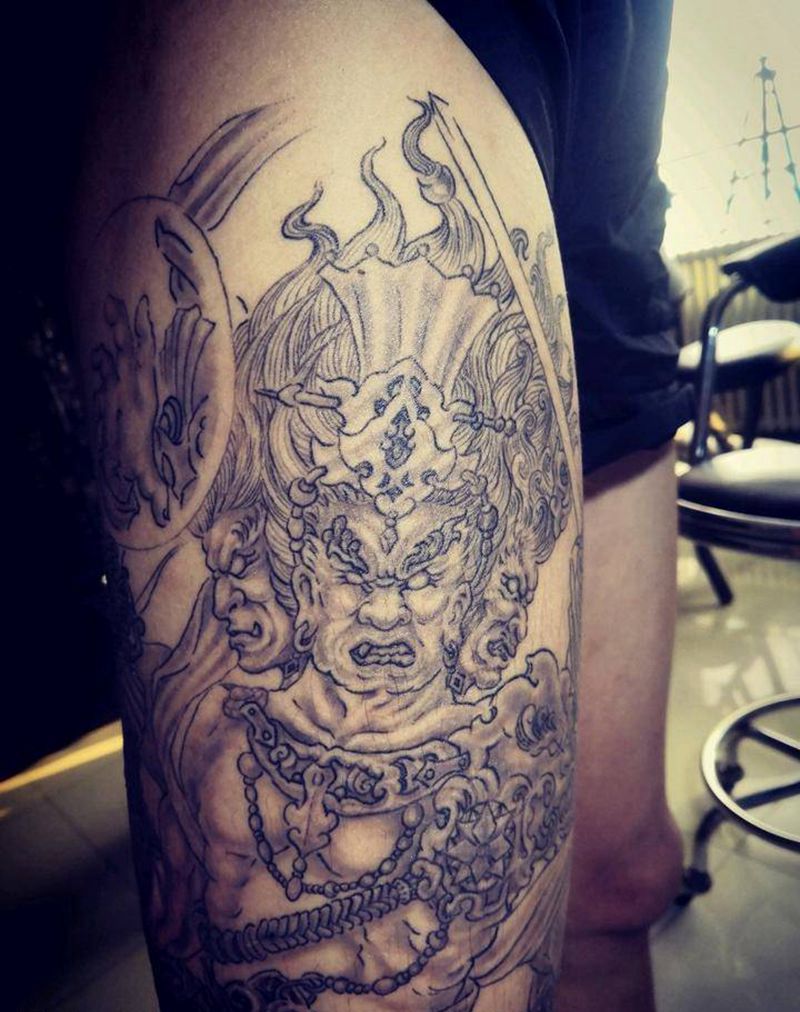 佛系纹身图片_新传统纹身图案