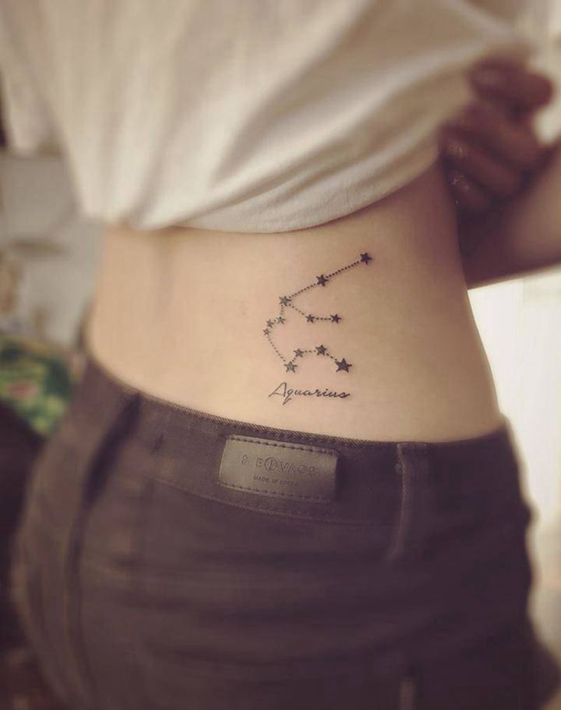 水瓶座纹身图片