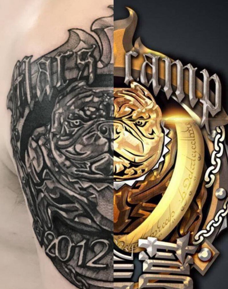 火星营的Logo纹身图片