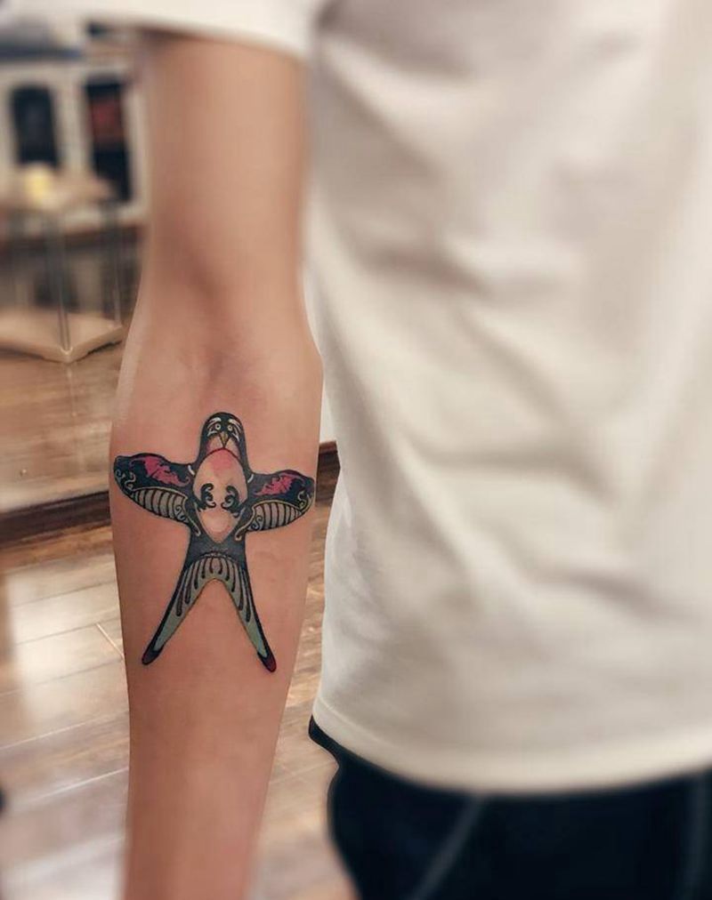 燕子风筝纹身图片