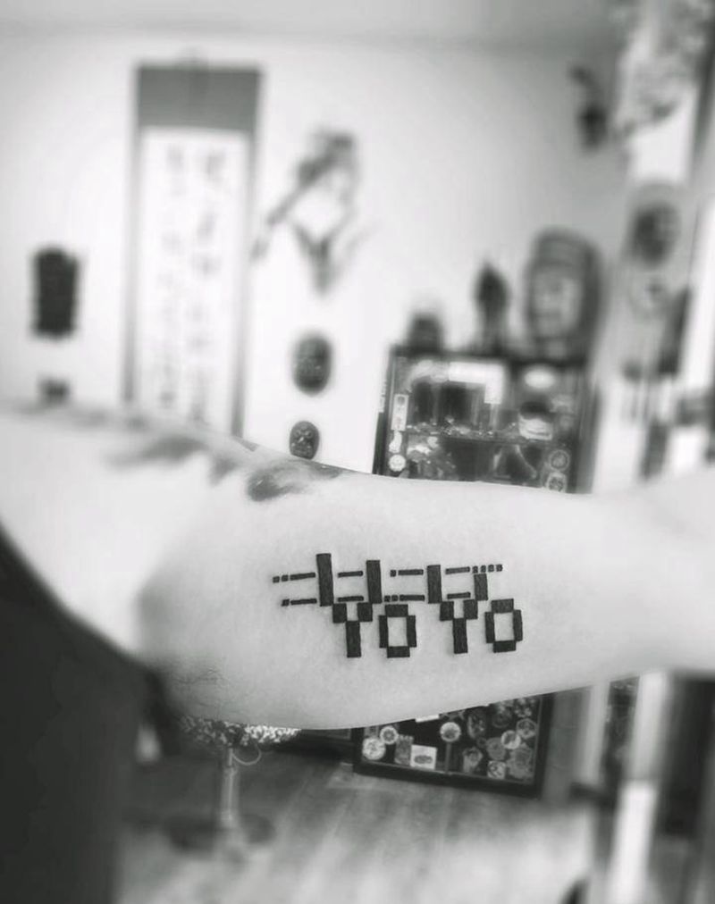 孩子名+摩斯日期纹身图片