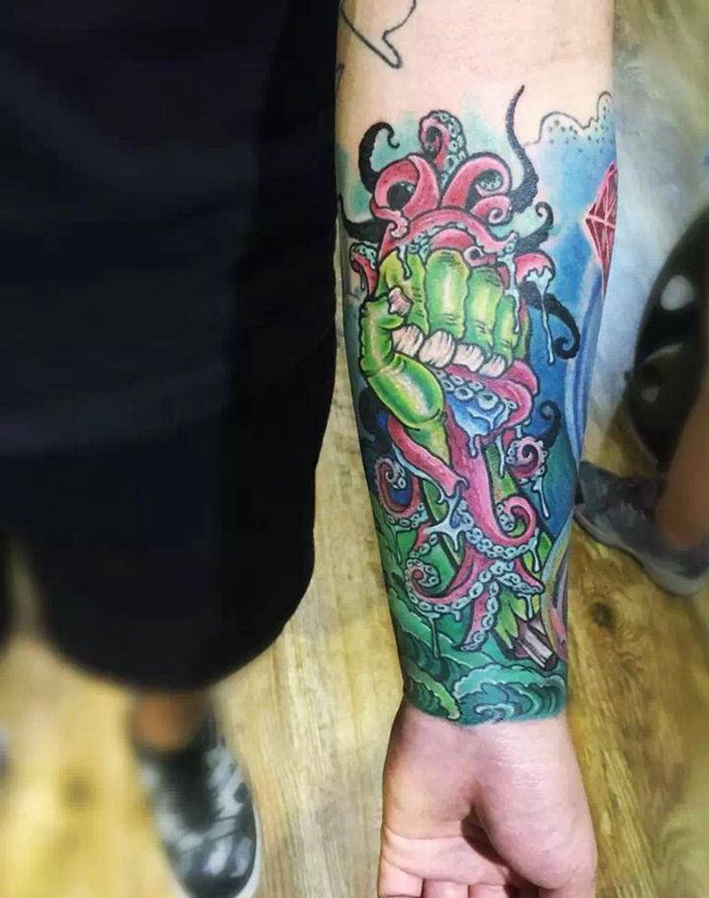 new school纹身图片