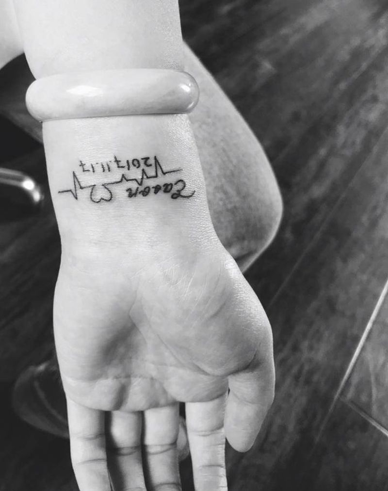 孩儿名纹身图片