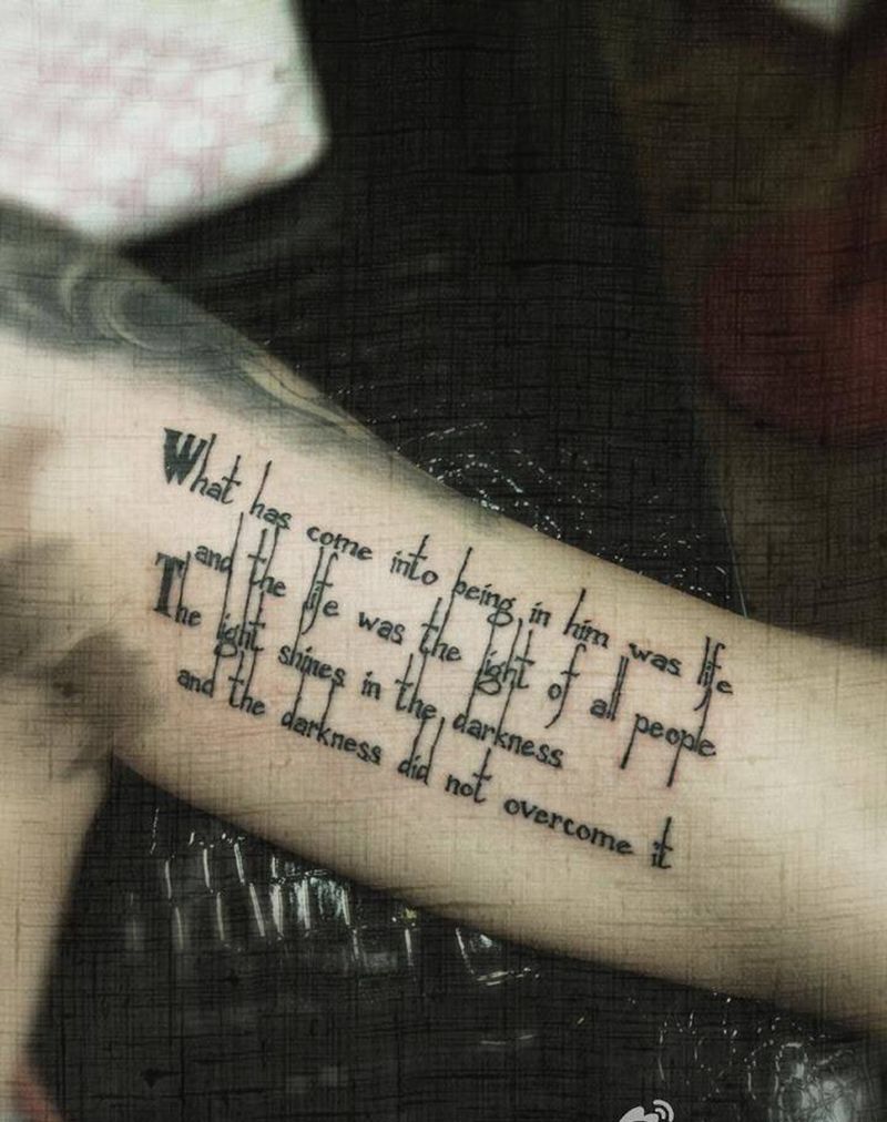 圣经内容纹身图片