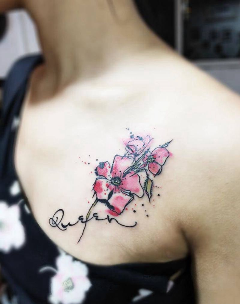 罂粟花纹身图片