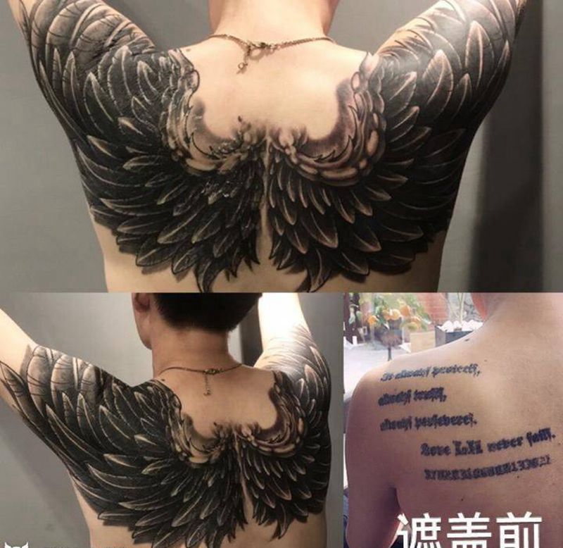 翅膀纹身图片