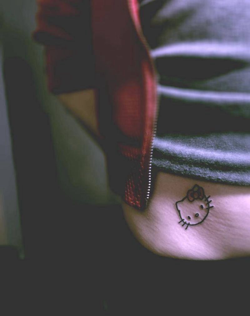 kitty纹身图片
