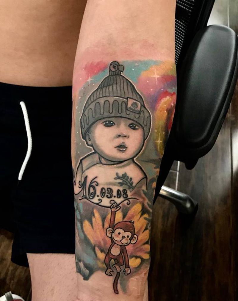 包小臂纹身图片