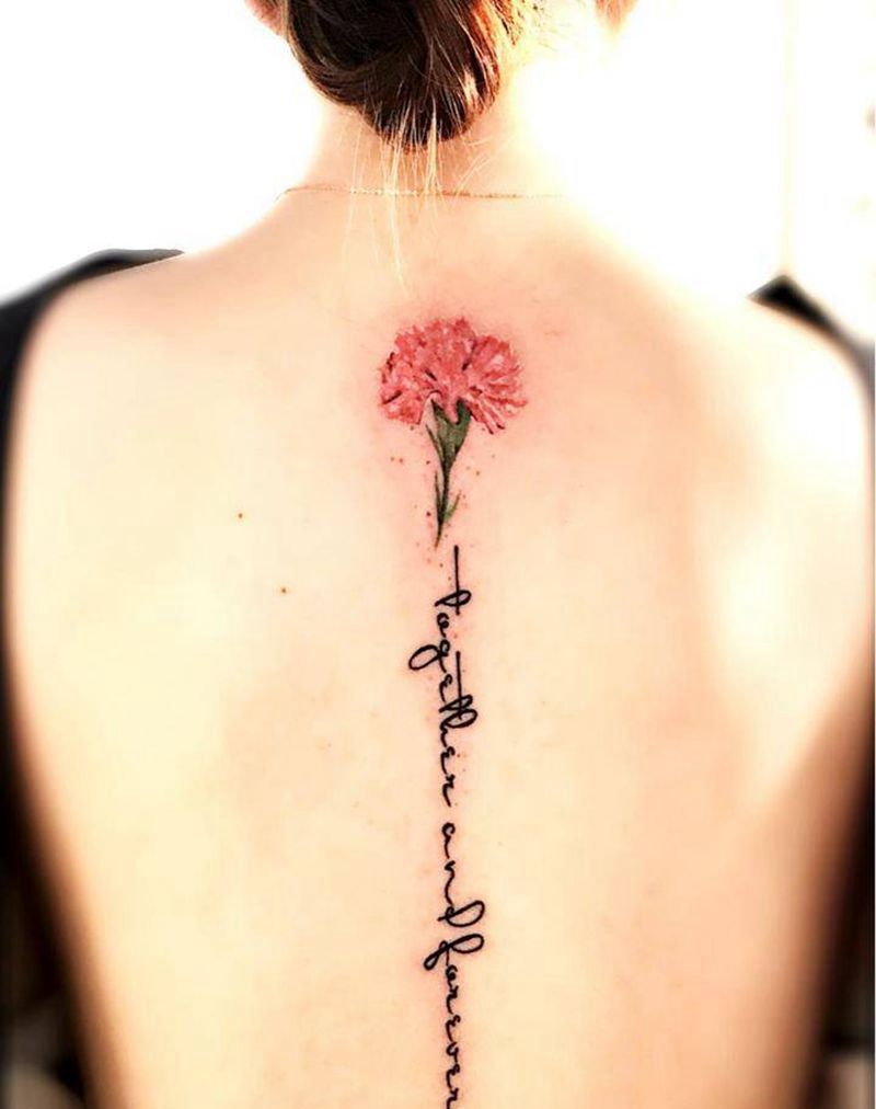 康乃馨纹身图片