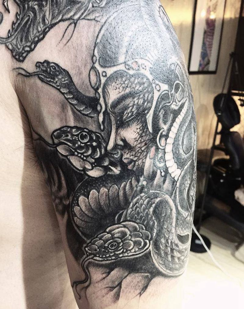 美杜莎纹身图片