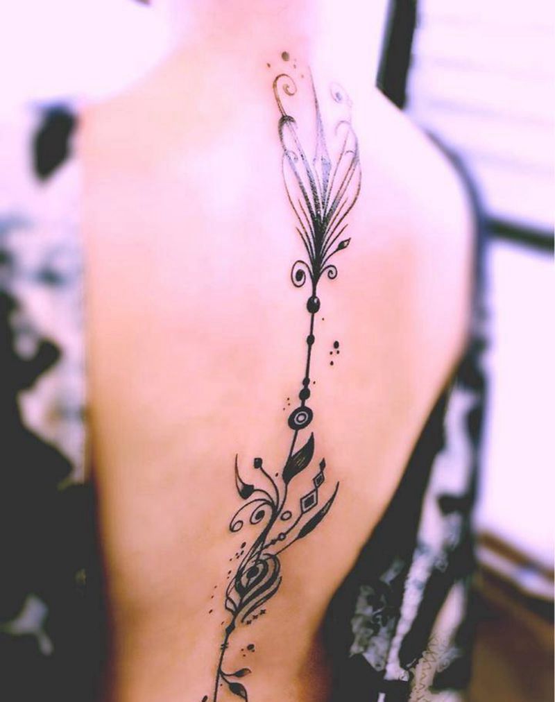 图腾箭纹身图片