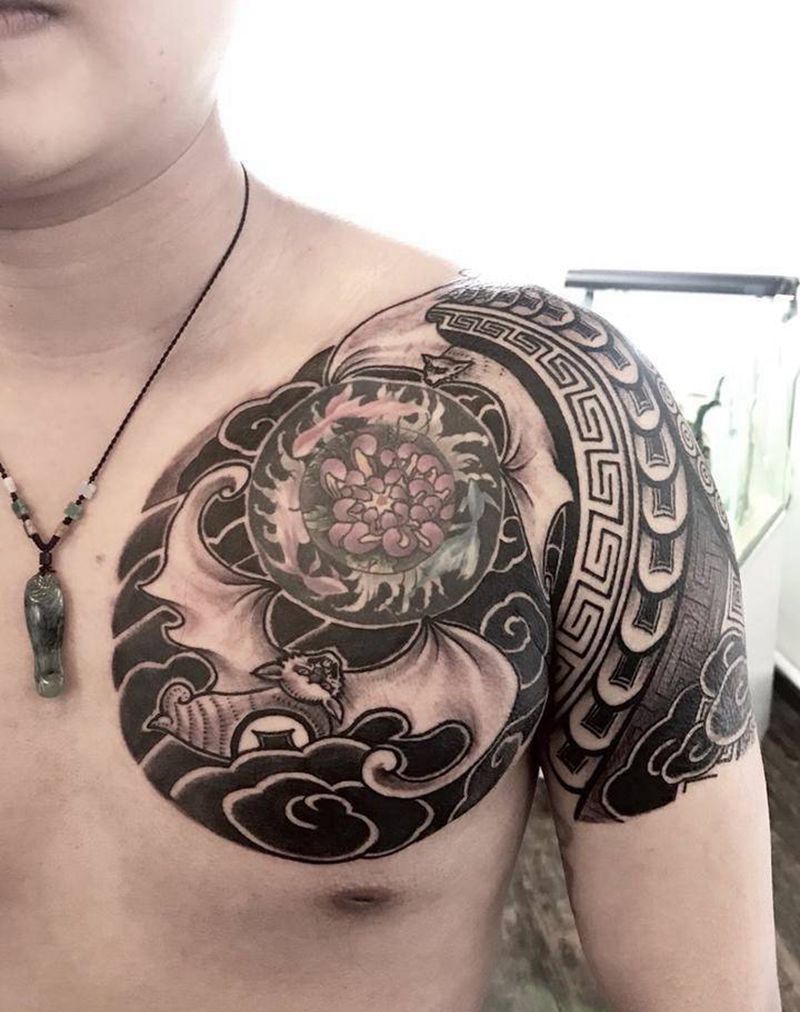 中国元素图腾纹身图片