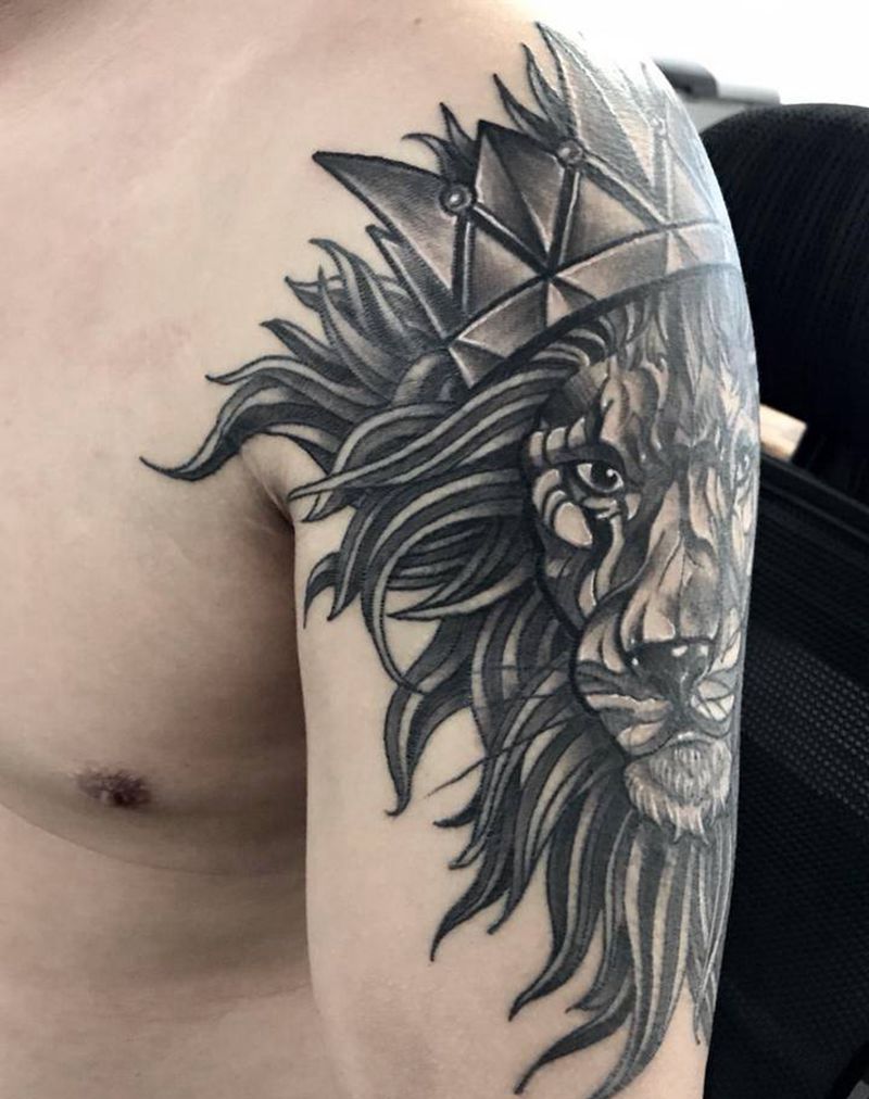 狮子王纹身图片