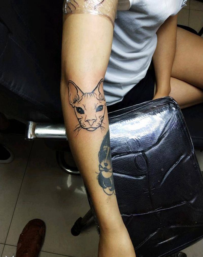 徒弟第一次扎人纹身图片_手臂New School纹身图案