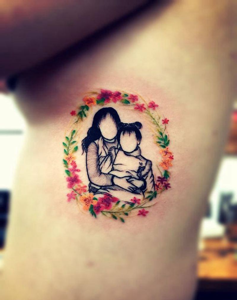 母女纹身图片