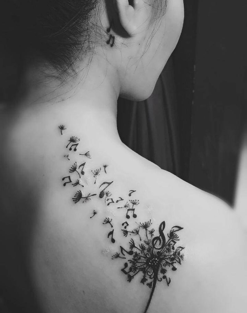 蒲公英纹身图片