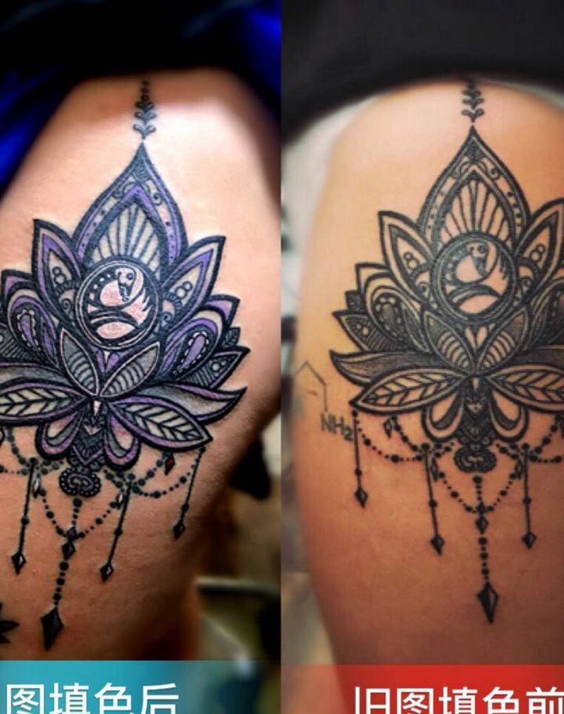 旧图上色纹身图片