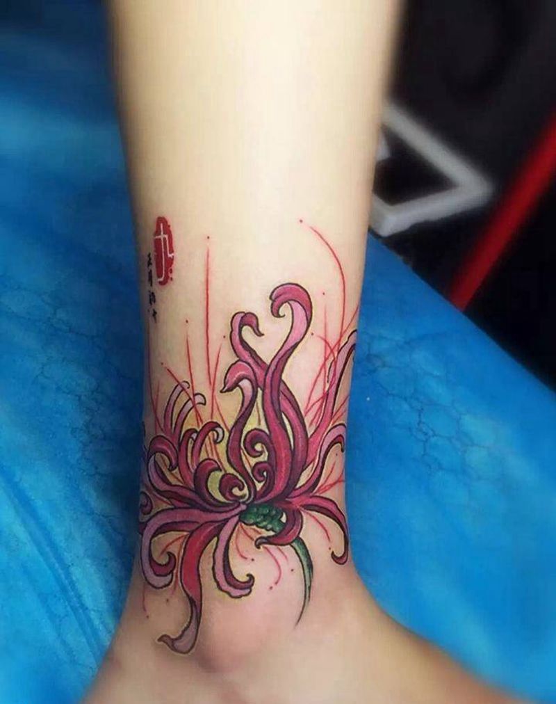 彼岸花纹身图片