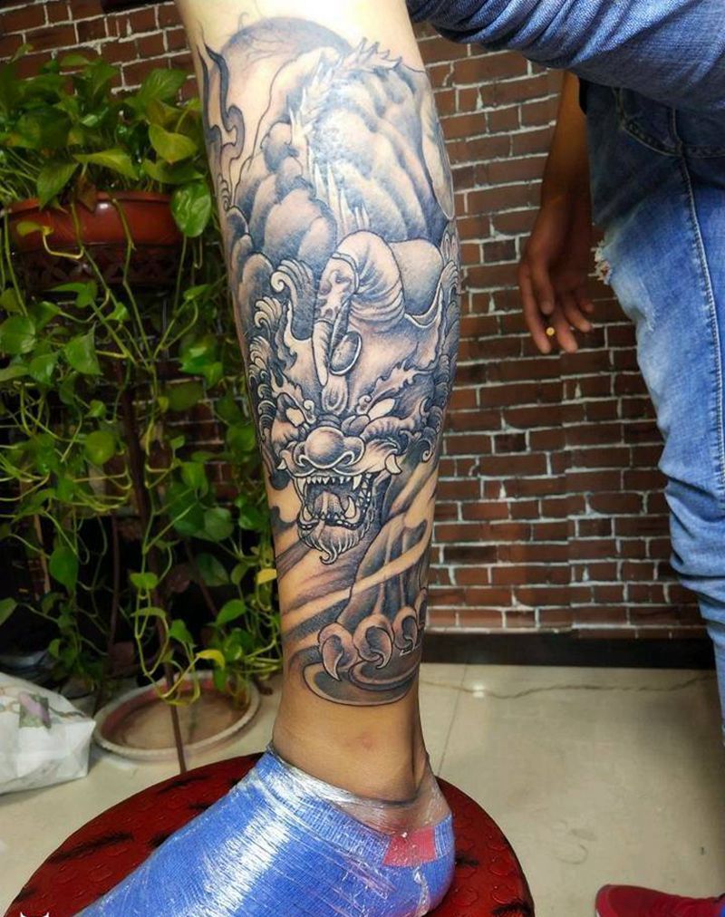 修改别人纹的纹身图片_腿部新传统纹身图案