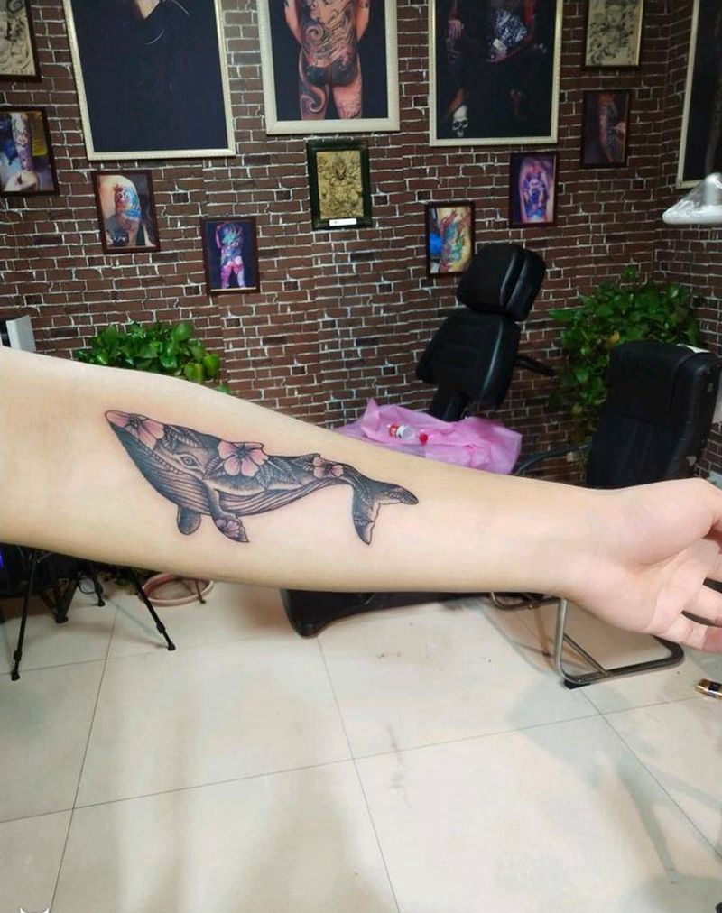 像鱼纹身图片_手臂New School纹身图案