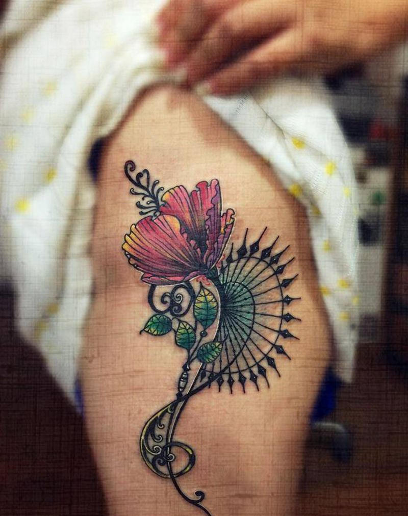 罂粟花纹身图片