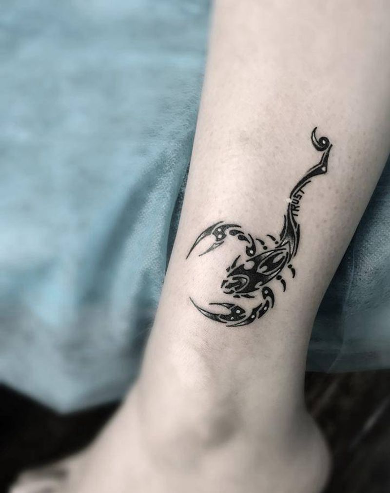 天蝎座纹身图片