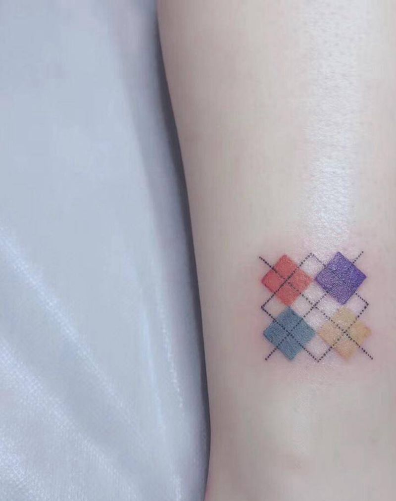 彩色小图纹身图片