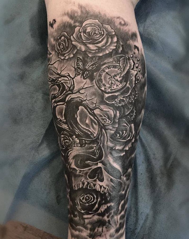 欧美素描作品纹身图片