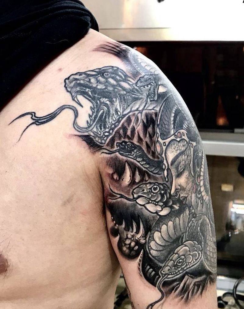 美杜莎纹身图片