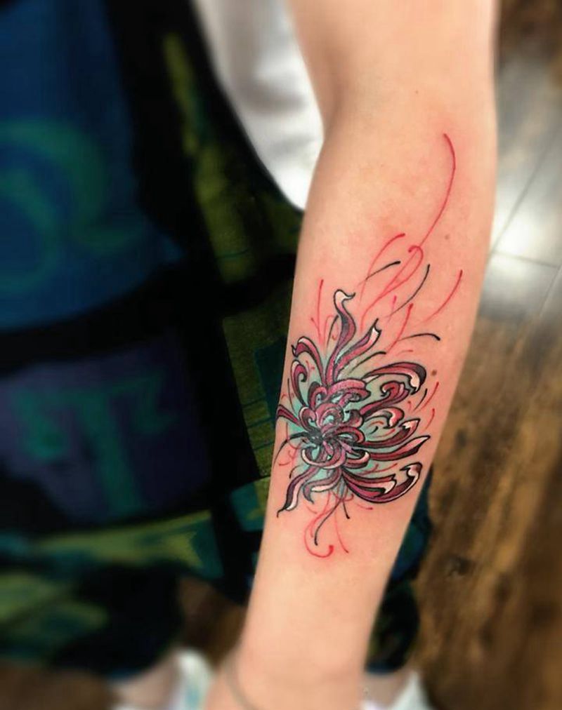 彼岸花纹身图片