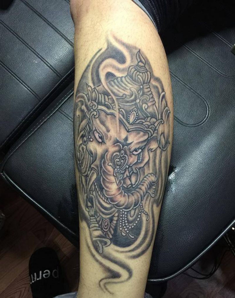 象神纹身图片